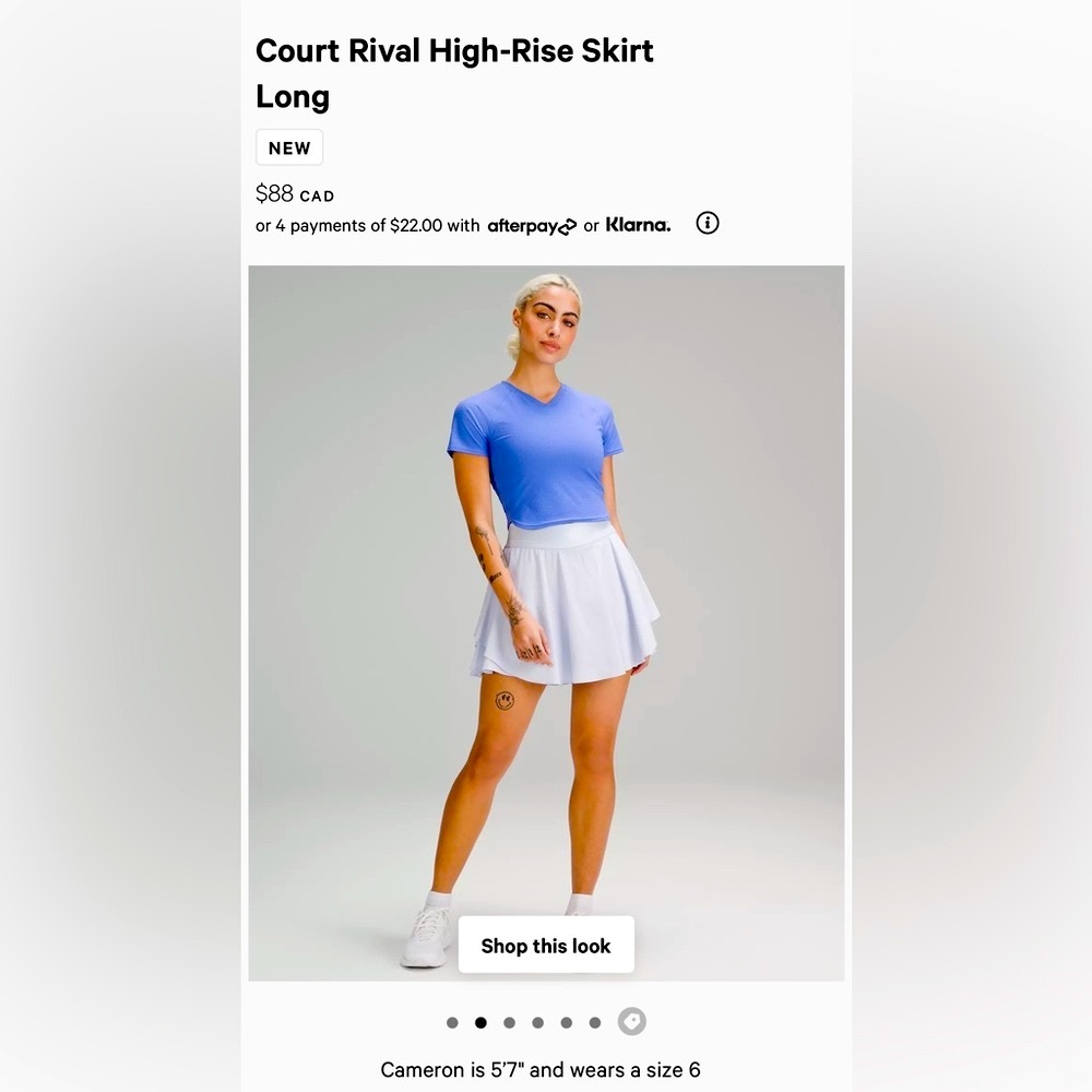 ✨💜 Court Rival High-Rise Skirt Long - Pastel Blue 💜✨